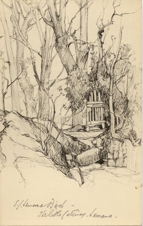 black and white postcard