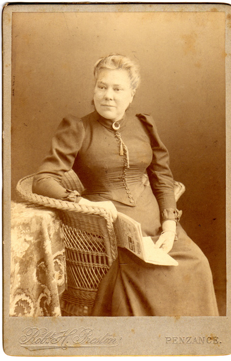 black and white cabinet card