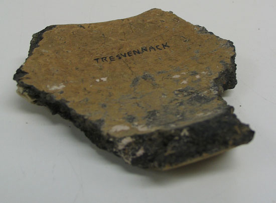 rim sherd from a large Iron Age urn with shoulder