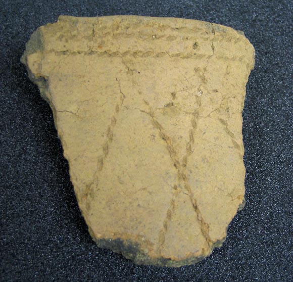 sherd from collared urn