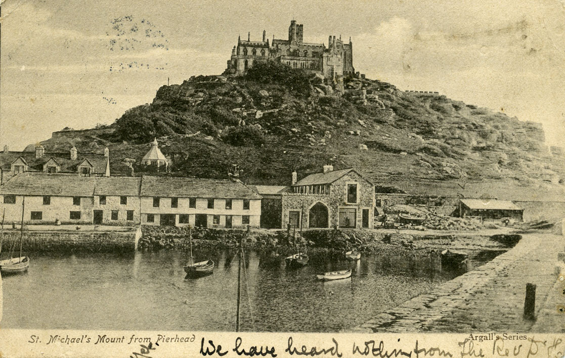 black and white postcard