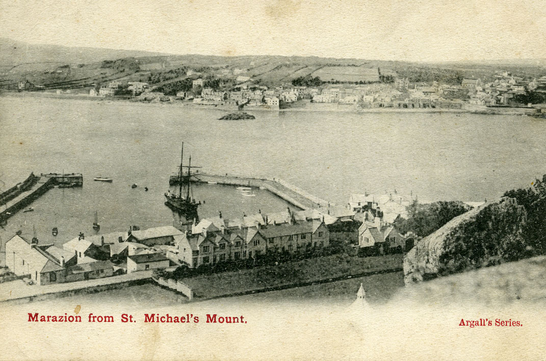 black and white postcard