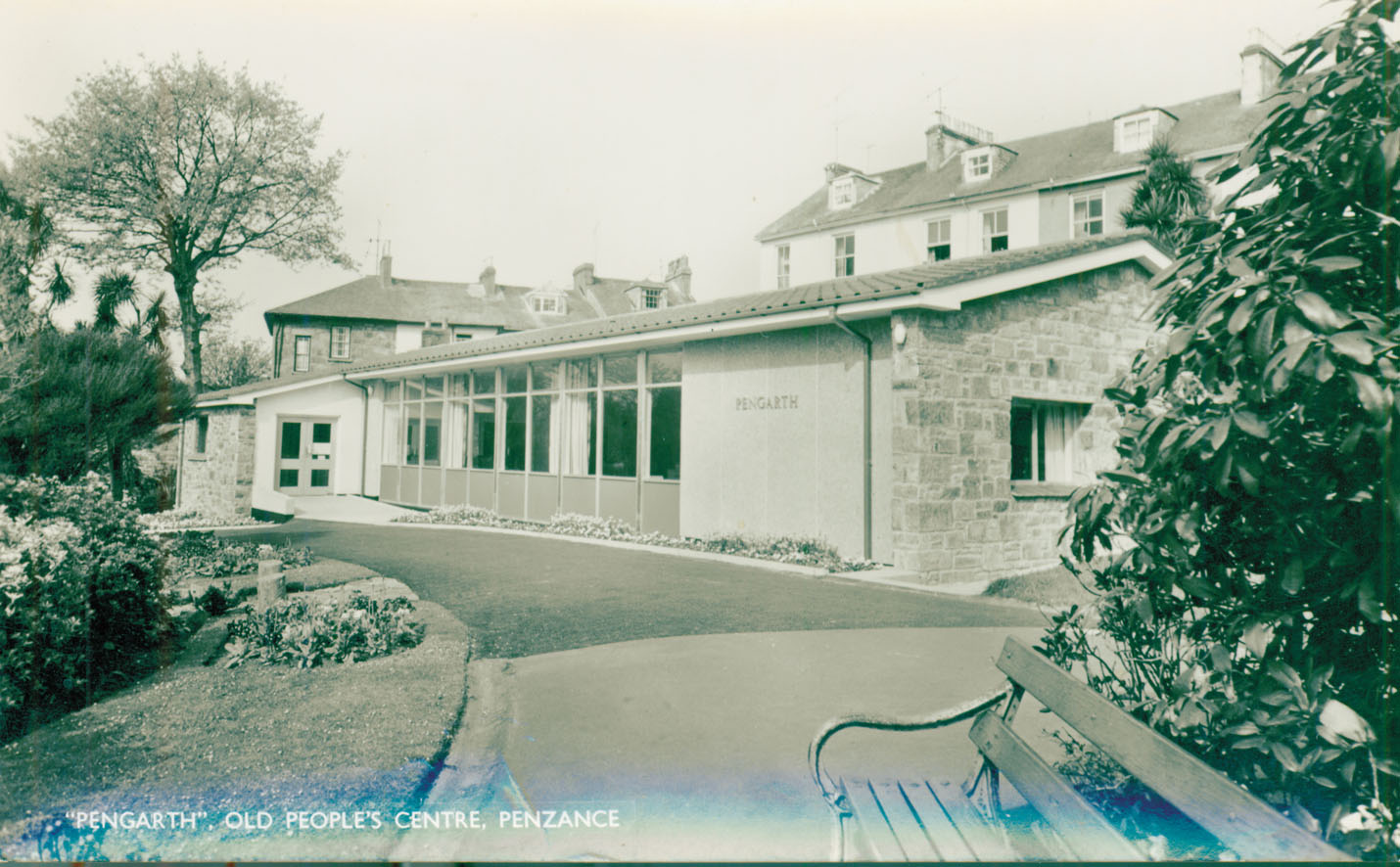 black and white/sepia postcard