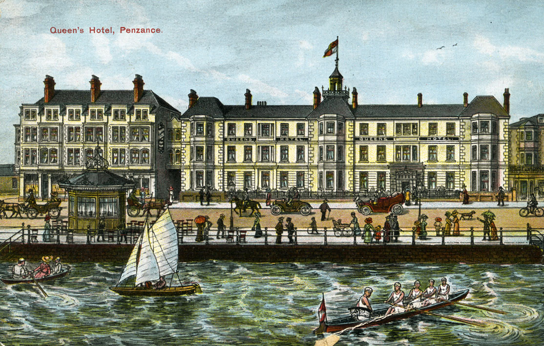 black and white/sepia postcard