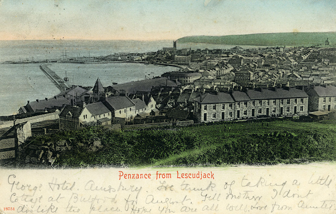 coloured postcard