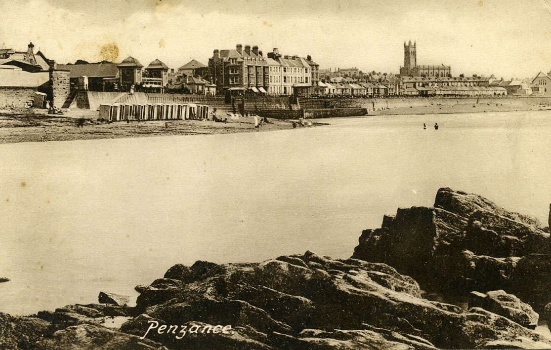 black and white/sepia postcard