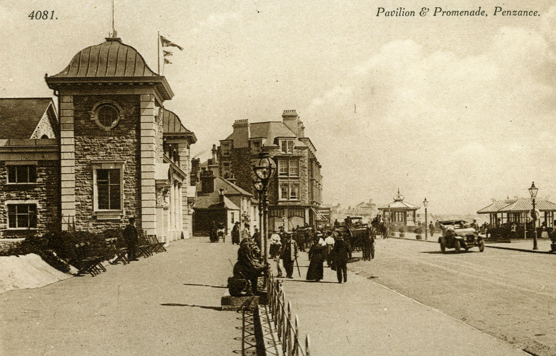 black and white/sepia postcard