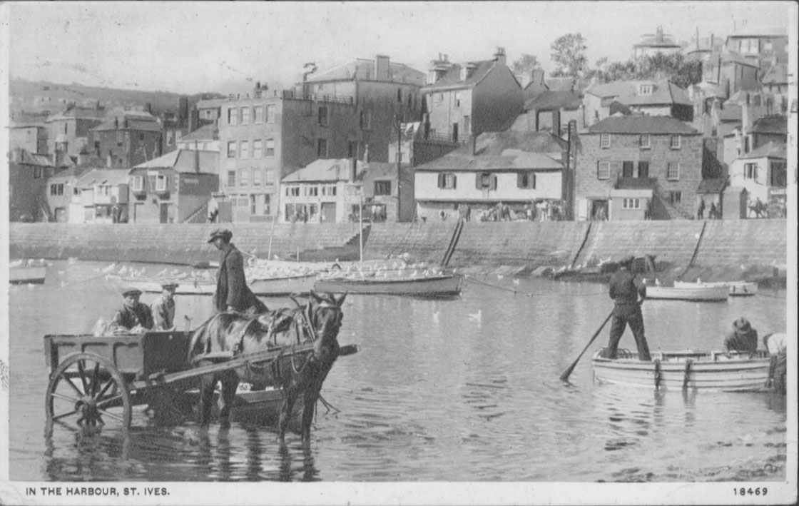 black and white/sepia postcard