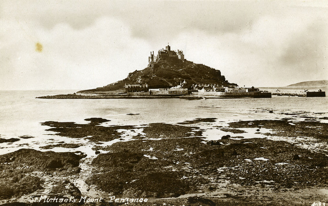 black and white postcard