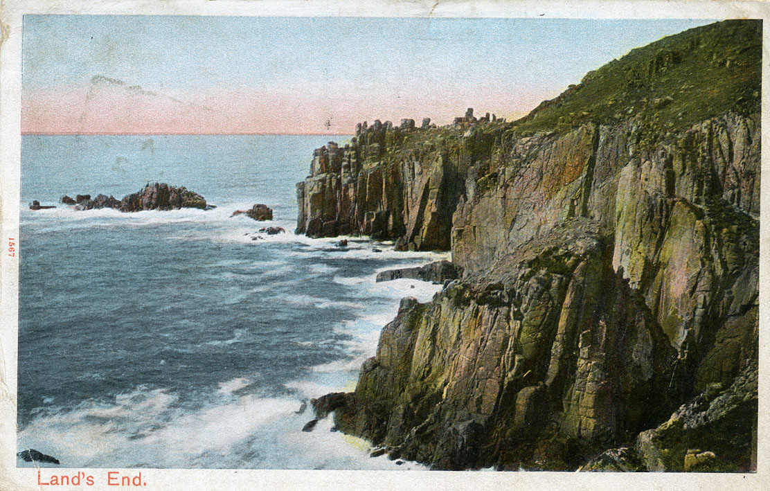 hand tinted postcard
