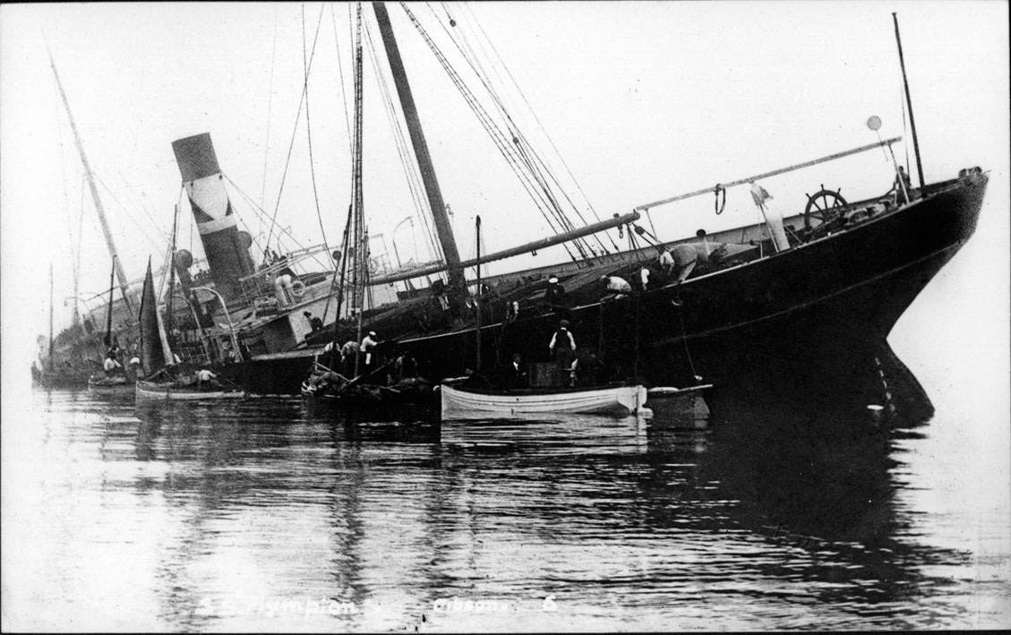 black and white postcard