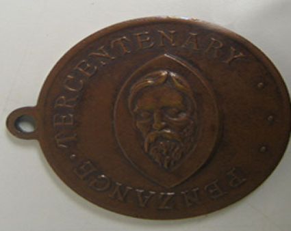 bronze tercentenary medal