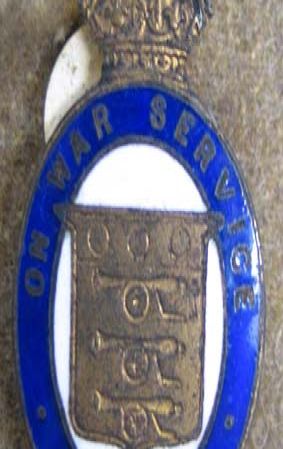 two oval badges