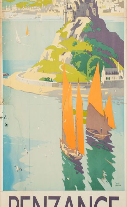 lithographic railway poster