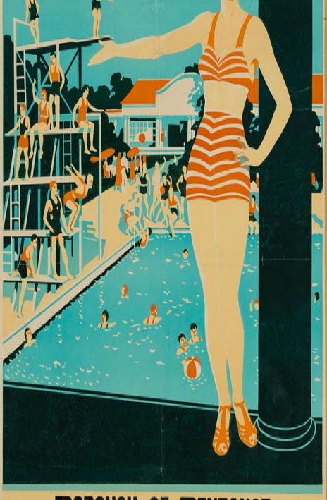 lithographic advertising poster