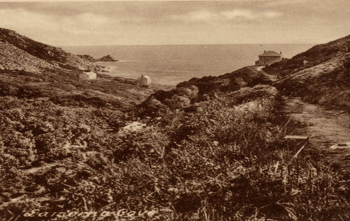 black and white/sepia postcard