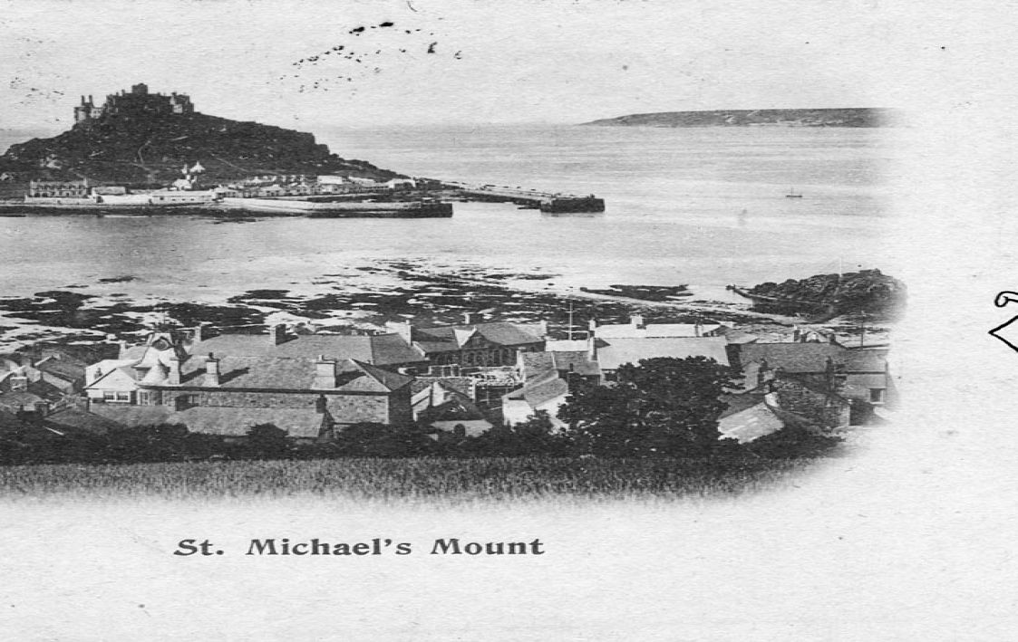 black and white postcard