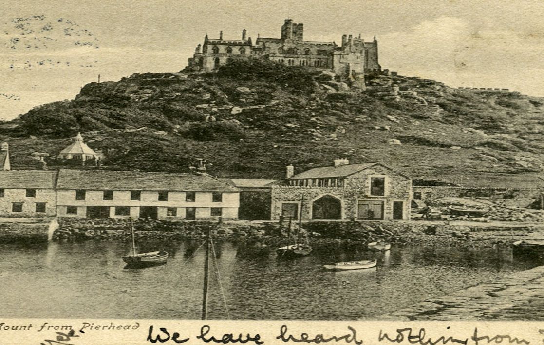 black and white postcard