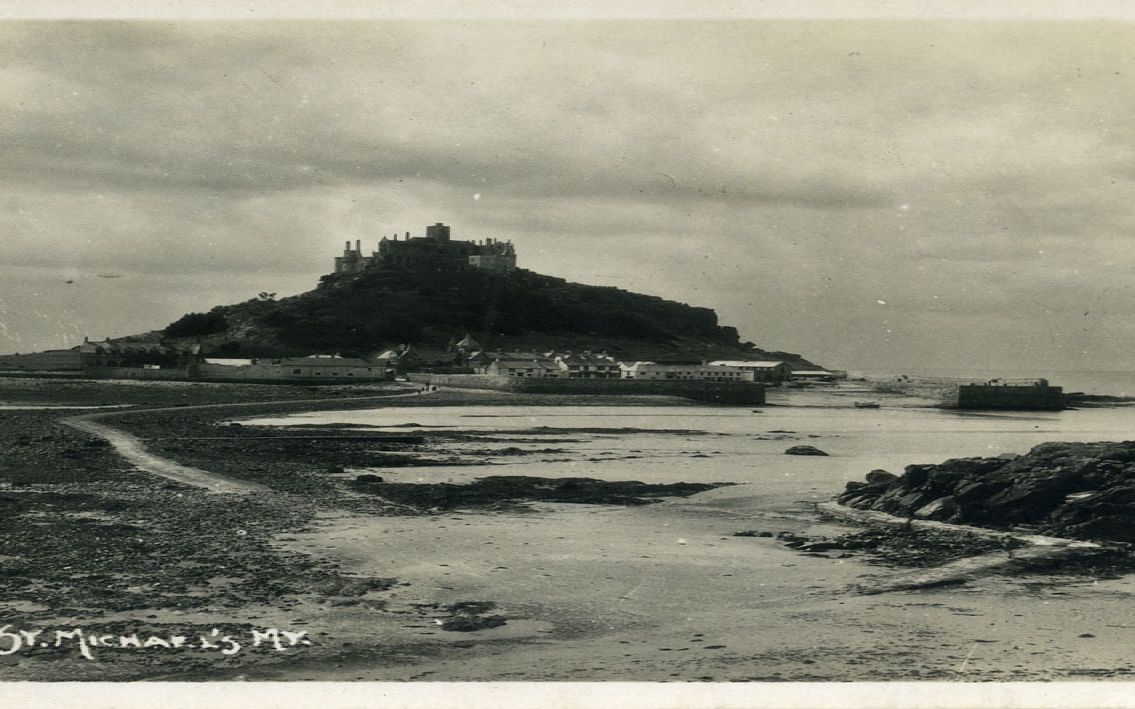 black and white postcard