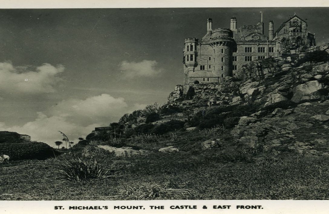 black and white postcard