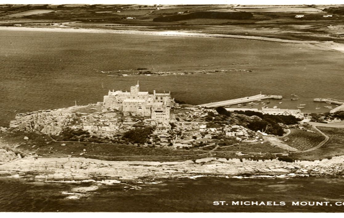 black and white postcard