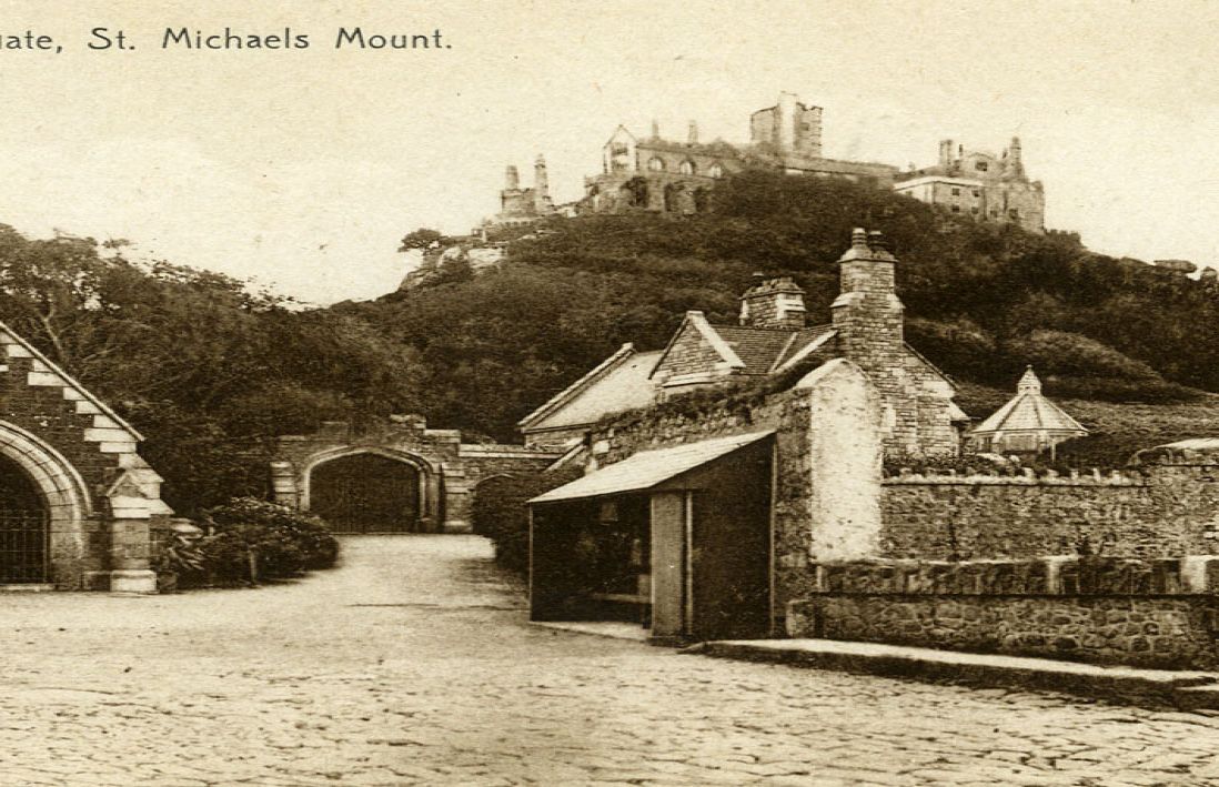 black and white postcard
