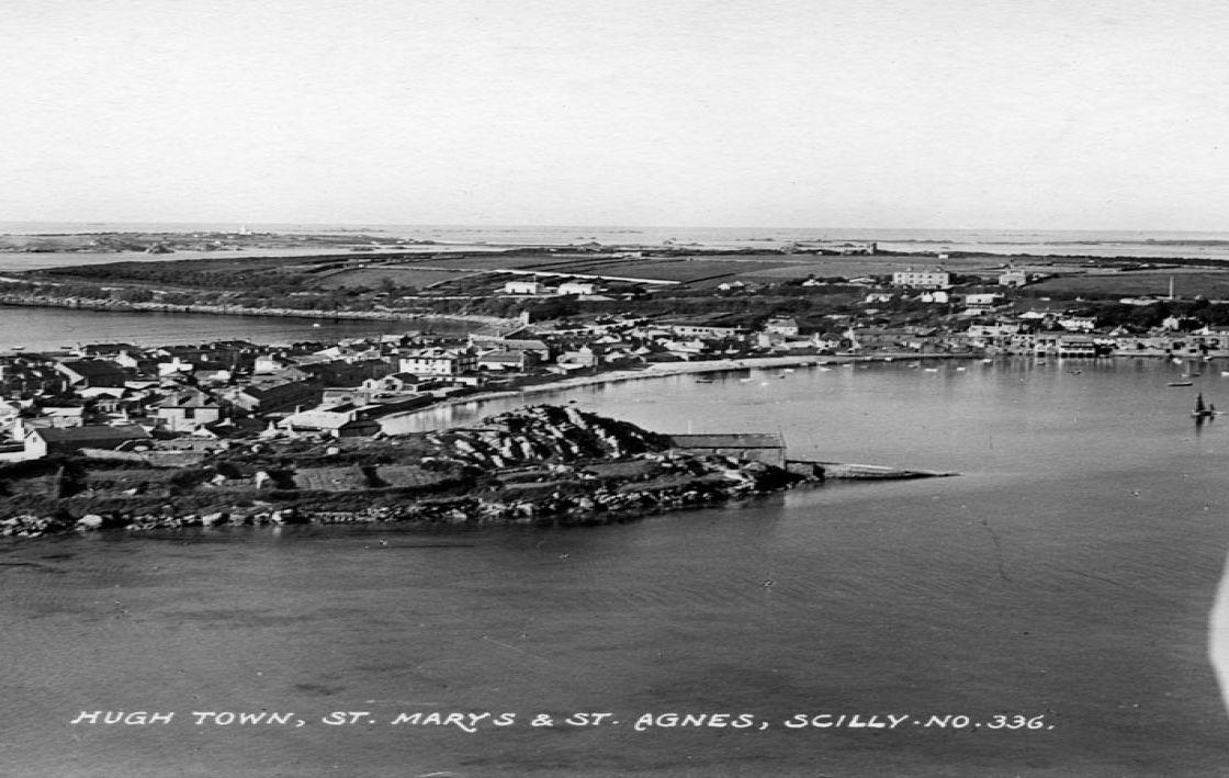black and white postcard -