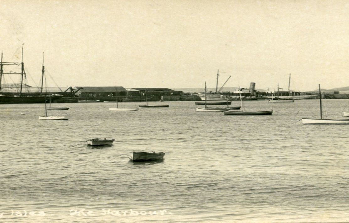black and white postcard -