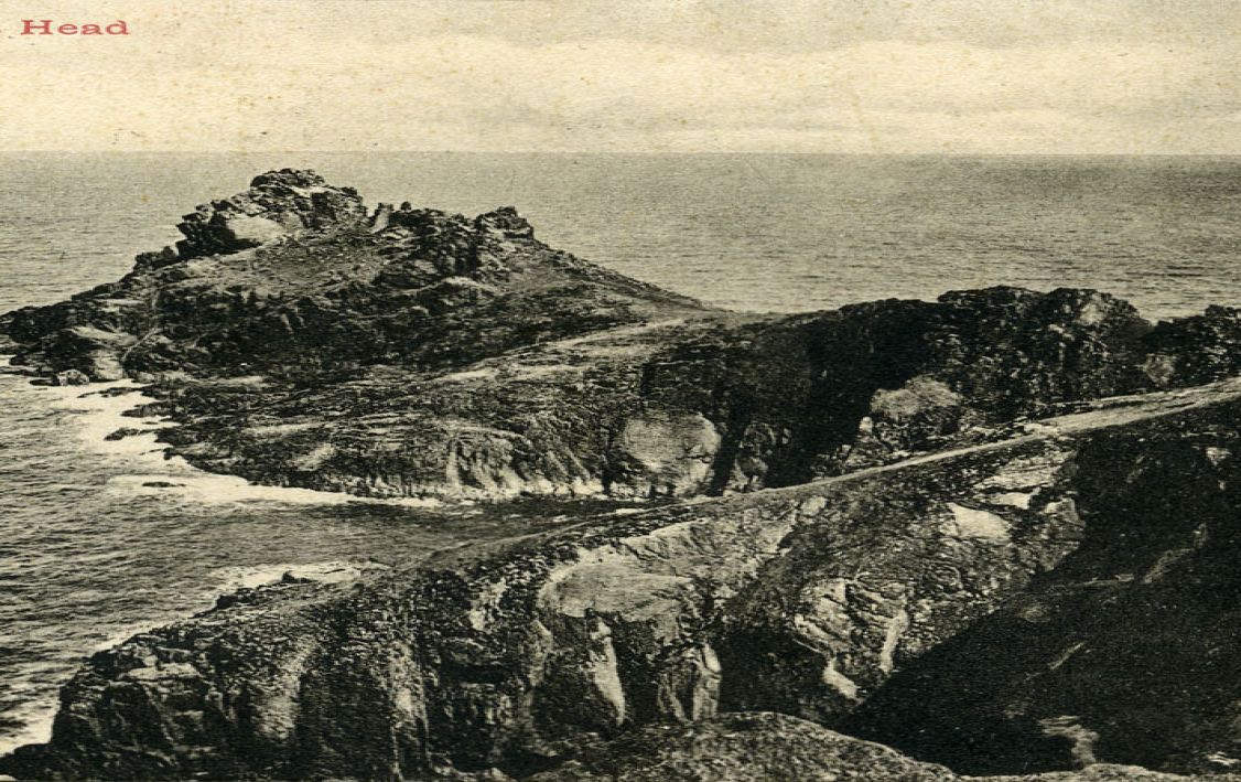 black and white postcard