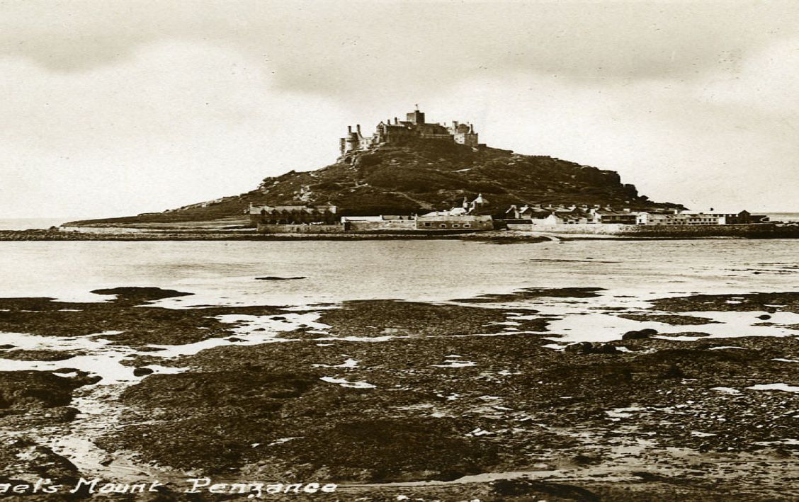black and white postcard