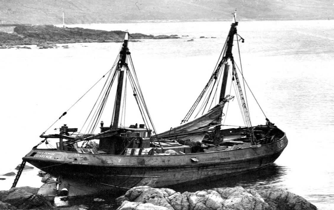 black and white postcard