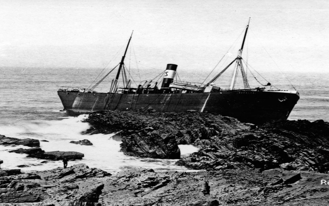black and white postcard